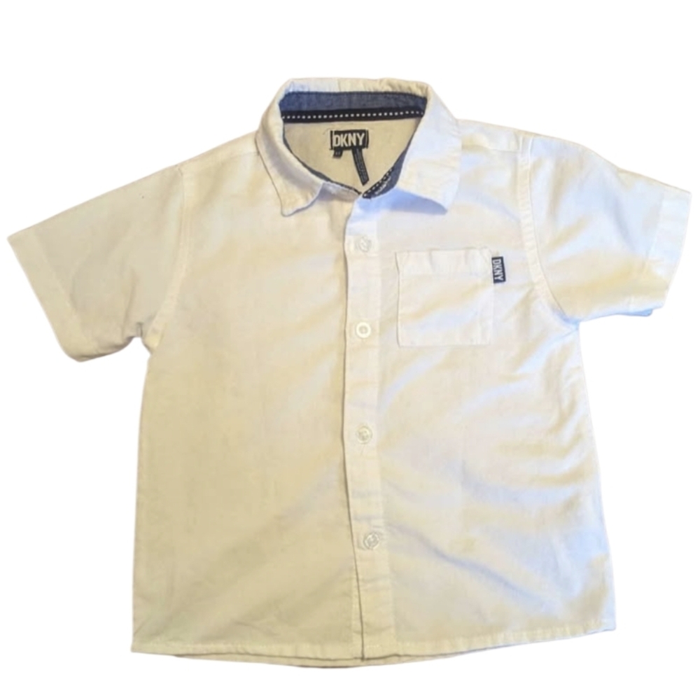 DKNY Kids Light Cream Button Down Shirt